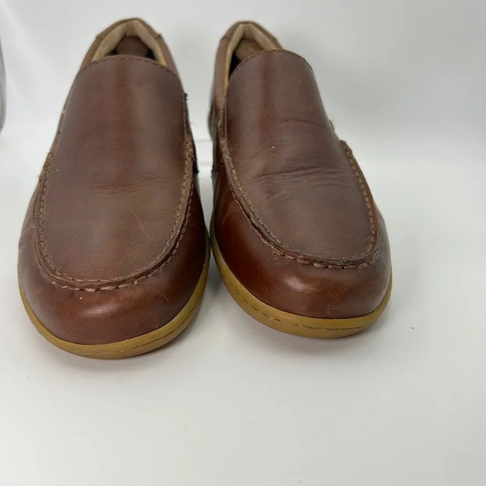 Born Loafers Mens‎ 10.5 Brown Leather Slip On Moc Toe H44116 Business Casual